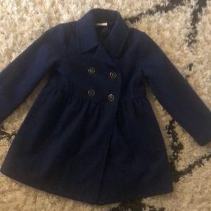 Navy Pea coat for girls size small